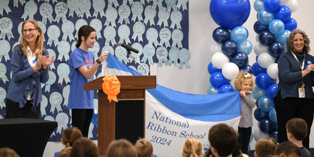 Chandler Woods Charter Academy celebrates being named a 2024 National Blue Ribbon schools